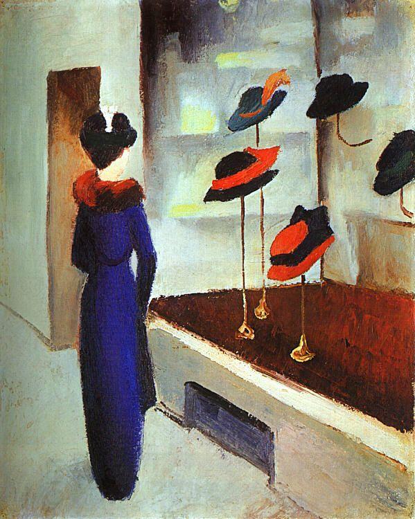 August Macke Milliner's Shop China oil painting art